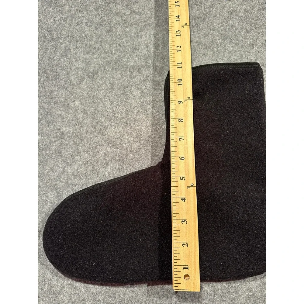 Patagonia Worn Wear Black Fleece Booty Liners Mens Warm Winter Socks Boot Insert